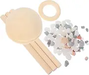 Aromatherapy Diffuser Rack Wood Essential Oil Diffuser Gravels Stone Fragrance Gravels Aromatherapy Supplies Wood Beige