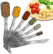 Stainless Steel Measuring Spoons, Premium Heavy Duty Metric Small Tablespoon set