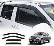OAD4X4 Weathershields Compatible with Great Wall Steed Dual Cab 2016-2020, Weather Shields Window Visors Wind Deflectors Sun Rain Guard 4PCS Set