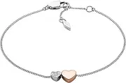 [FOSSIL] Women's Sterling Silver or Silver-Tone Stainless Steel Chain Bracelet for Women
