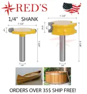 REDS Y66206-4 - 1/4" Bead Canoe Joint Router Bit SET 1/4" Shank