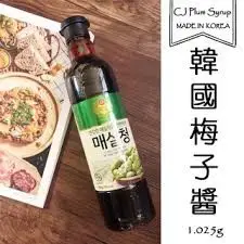 韓國 CJ白雪牌 梅子醬 梅子醋 青梅汁 青梅醬 每瓶1025g