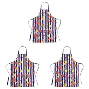 3PK Porto Valentina Cotton Apron Home/Kitchen Cooking/Baking BBQ Bib 20cm