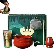 Matcha Whisk - Matcha Bowl Matcha Starter Kit - Matcha Set Whisk and Bowl for Family, Friends, Home, Christmas