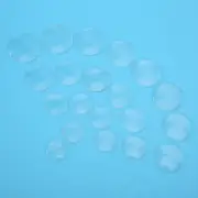 20x Watch Glass Lens Mineral Convex Flat Back Measuring Cup Lid 16‑25.5m
