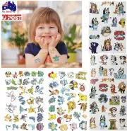 Kids tatoo stickers pokemon pikachu bluey