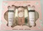 WOMEN'S LOVALI PARTY 3 PIECE SHOWER GEL,PERFUME & BODY LOTION SET,GIFT PACK