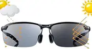 [Bloomoak] Photochromic Driving Glasses - Photochromism & Polarization |Adjustable Nose Pad |Non-Slip Temple - For Sunny & Cloudy Day Driving |Fishing |Golf |Reduce Glare |UV400 Eyes Protection