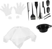 Baluue 11pcs Set Hair Coloring Tool Kit DIY Hair Dye Bowl Gloves Tinting Tools for Home and Professional Use for Beginners and Experts