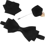 [MOBUTOFU] Bow Ties for Men Suits for Men Handkerchief Men's Suits Clothes Pins Suit Brooch Bow Tie for Men Men's Bow Ties Men Tuxedo Brooch Men Lapel Pin for Suits Beard Bow Tie Fabric