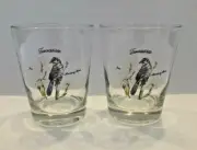 2 Vintage 15 oz. Tennessee Iris Mocking Bird Drink Cocktail Glasses