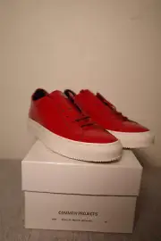 New with Box Common Projects Achilles Patent Red EU 40 Made in Italy US 7/7.5