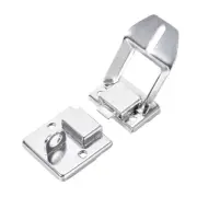 1/2/4Pcs Decorative Toggle Latch Hasp for Box Case with Keyhole Silver
