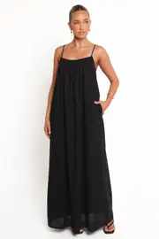 [PUP3] Lumina Maxi Dress - Black XS black