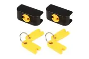 2PK Hercules Lock w 2 Keys for Guitar Stand Wall Hanger Auto Grip System Mount