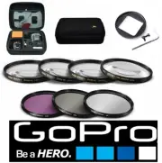 GOPRO HERO4 SILVER & BLACK HD MACRO LENSES + HD FILTER KIT + HARD SHELL CASE