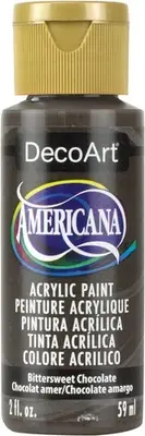 DecoArt Americana Acrylic Paint 2oz-Bittersweet Chocolate - Opaque - DA-195