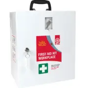 NEW St John Ambulance First Aid Kit WorkPlace Wall Mount Metal Box Cabinet