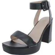 Naturalizer Womens Jaselle Black Buckle Heels Shoes 11 Medium (B,M) BHFO 2128