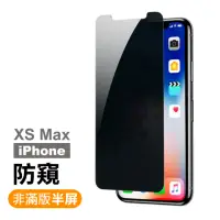 在飛比找momo購物網優惠-iPhone XS Max 6.5吋 高清防窺9H玻璃鋼化膜