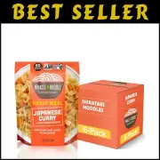 Convenient Ready-to-Eat Shirataki Noodles with Japanese Curry - 10 Oz, 6-Pack