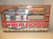 Whirley Pop Hand Crank Popcorn Machine 6 Qt Aluminum Stovetop Corn Popper