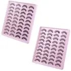 20 Pairs Eyelashes 3D Natural False Lashes Soft Manga Lashes Wispy Curly Eyelash