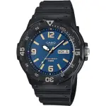 【CASIO 卡西歐】學生錶 DIVER LOOK 潛水運動風手錶-藍X黑/47.9MM 考試手錶 開學(MRW-200H-2B3)