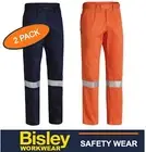 BISLEY WORKWEAR -2 PACK- "ORIGINAL" MENS COTTON DRILL TAPED WORK PANT -BP6007T
