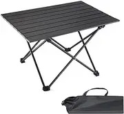 Cywaai Camping Folding Table, Portable Metal Folding Table, 53x50x50cm, Lightweight and Durable, Suitable for Outdoor Camping, Picnic, Barbecue, Easy to Clean, Stable Design