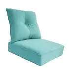 Indoor/Outdoor Deep Seat Chair Cushion Set,Spring/Summer Olefin Light Blue