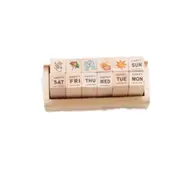 12 pcs/lot Vintage Week sunny day Plane Univeral Travel Wooden Rubber Stamp for DIY Scrapbook DIY Photo Album Cards