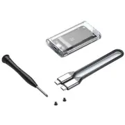 Transparent External Adapter MSATA SSD Enclosure Case to USB 5Gbps W4S2