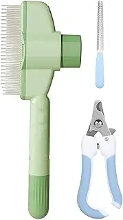 Slicker Brush for Dogs | Kitten Loose Hair Comb | Precision Bath Slicker Brush with Release Button for Pet Daily Grooming