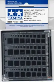 TAM74156 Tamiya Modeling Template - Squares 1-10mm