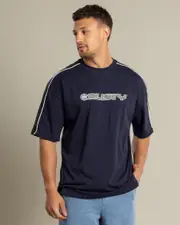 [Rusty] Rusty Men's Alonso Short Sleeve T-Shirt in Navy Blue Size XL XL Navy Blue