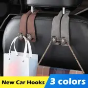 Car Seat Back Double Hook Leather Headrest Hook F8P8