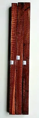 4 pcs 1.25" x 1.25" x 16" Figured Snakewood turnings