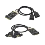 mPCIE to Double USB 2.0 Adapter USB Converters Expansion Card Adapter for