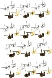 [TEHAUX] 2sets Metal Earring Studs Round Ear Decor Earring Hooks Woman Round Ear Diy Jewelry Supplies (8mm) 800pcs*2