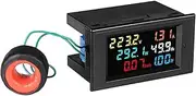 Voltmeter Current Ammeter Power Factor Electric Energy Frequency Meter Digital Panel Wattmeter LCD Volt AMP D69-2058 (AC 40-300V