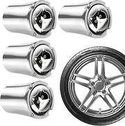 Cute Tire Valve Stem Caps - Protective Air Valve Caps | Motorcycle Tyre Accessories, Set of 4 Cat Pattern Auto Wheel Stem Covers for