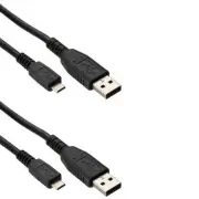 2 Pack 15 FT Micro USB Charging Cable Playstation 4 PS4 Dualshock Controller New