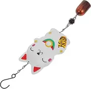 VINTORKY Cute Cat Wind Chime Bell Metal Outdoor Decor for Garden Patio and Home