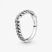 *BRAND NEW* Pandora Moments Sterling Silver Wheat Grains Wishbone Ring 197681