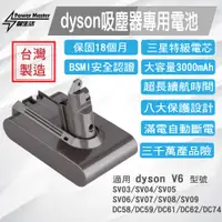 在飛比找PChome24h購物優惠-【dyson V6 三星電池組 3000mAh】Dyson 