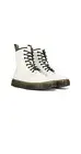 Dr. Martens Unisex Zavala White Smooth Leather Combat Boots Sz 7 W 6 M NEW