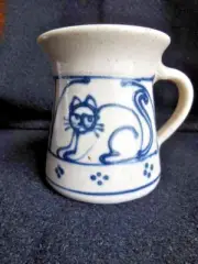Cornish Hill Pottery Mug/Cup with Cats Marked 1991 Cat Kittens NEW