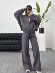 Women Sweatsuit Set Jackets Pants Suit Female 2025 Spring Lady Sportswear