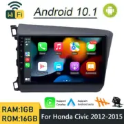 for Honda Civic 2012-2015 Android 10 Carplay Radio GPS Wifi Stereo FM Head Unit